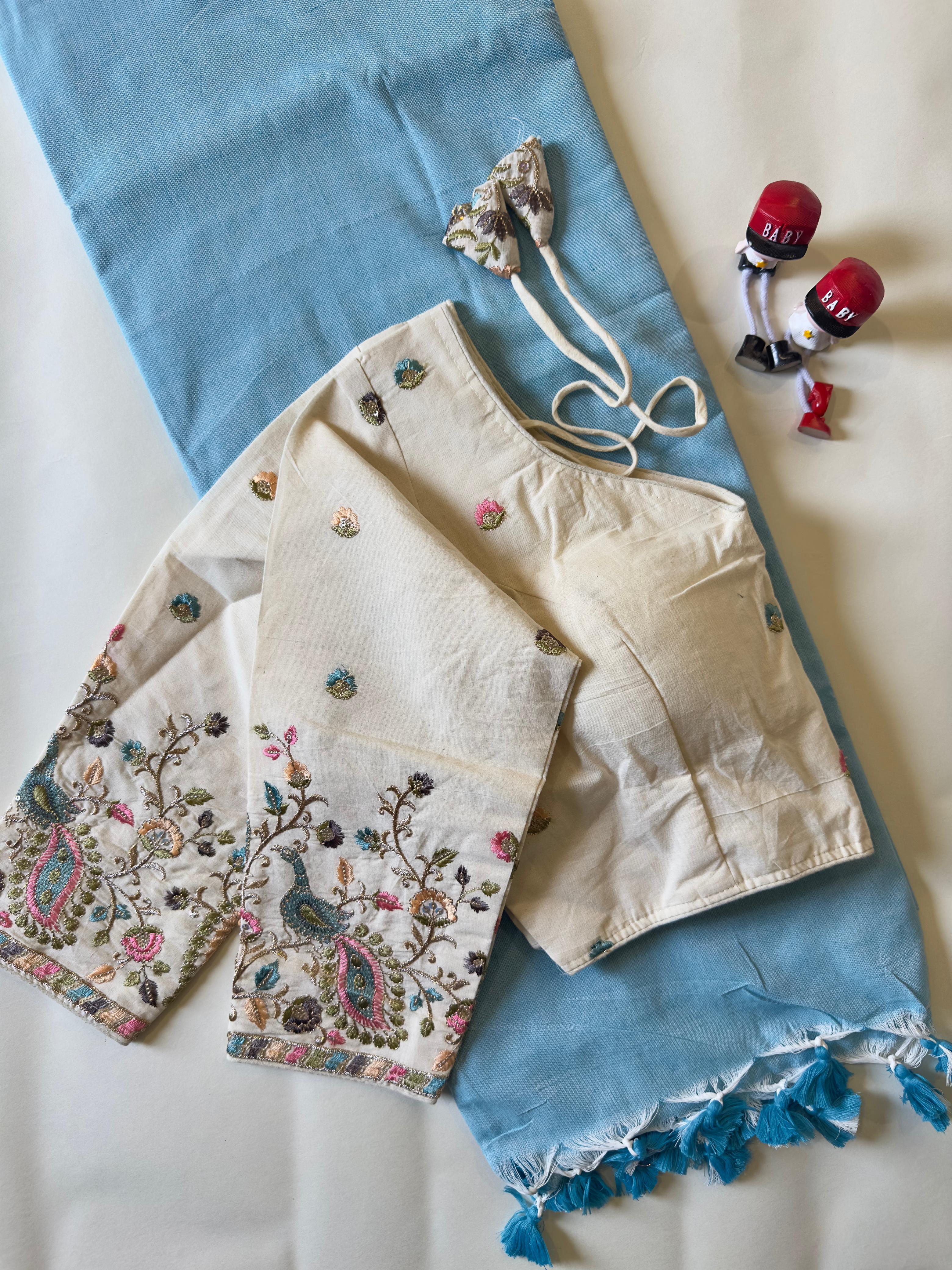 Khadi Cotton With Heavy Multi Fabric Saree