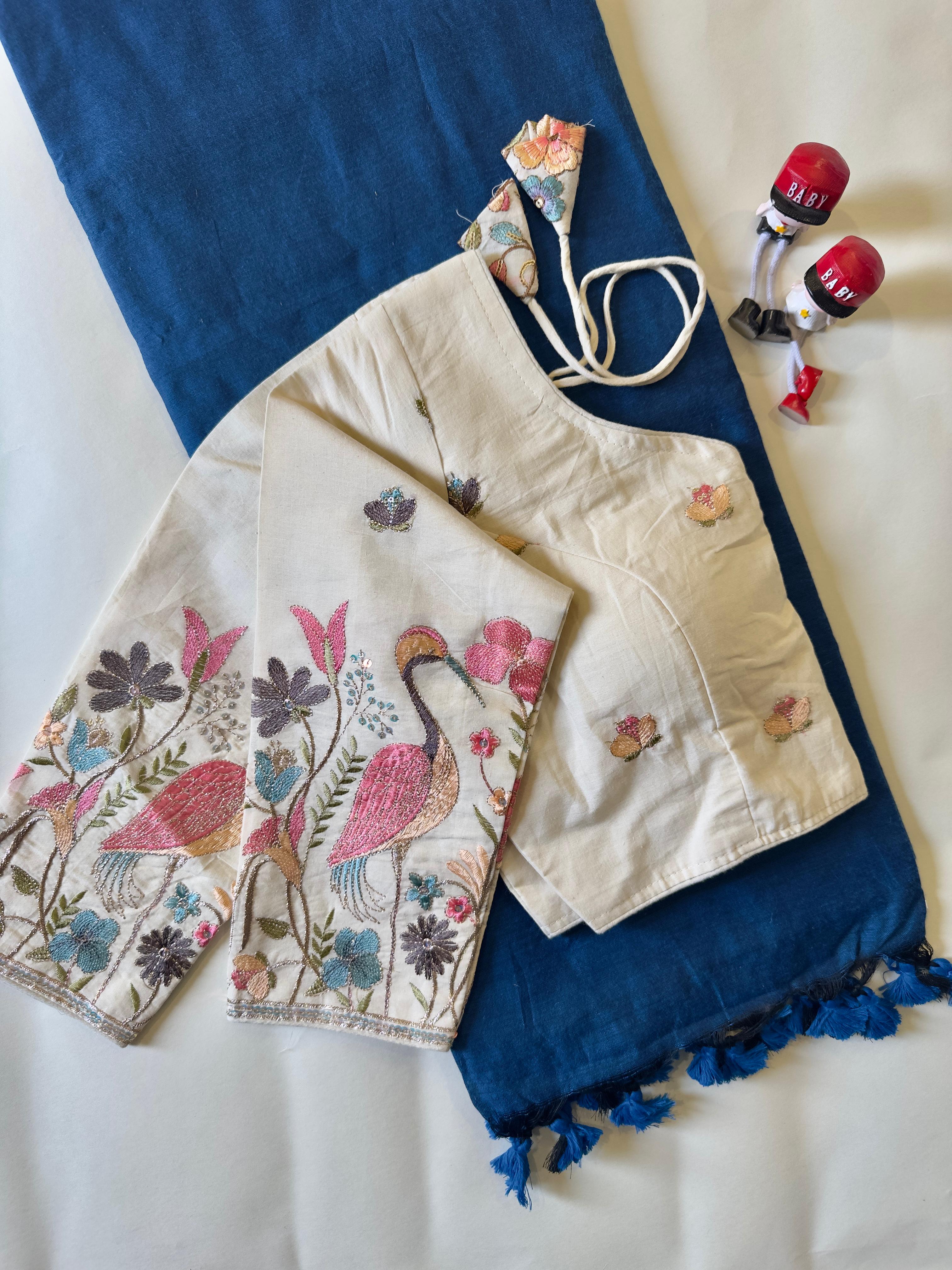 Khadi Cotton With Heavy Multi Fabric Saree