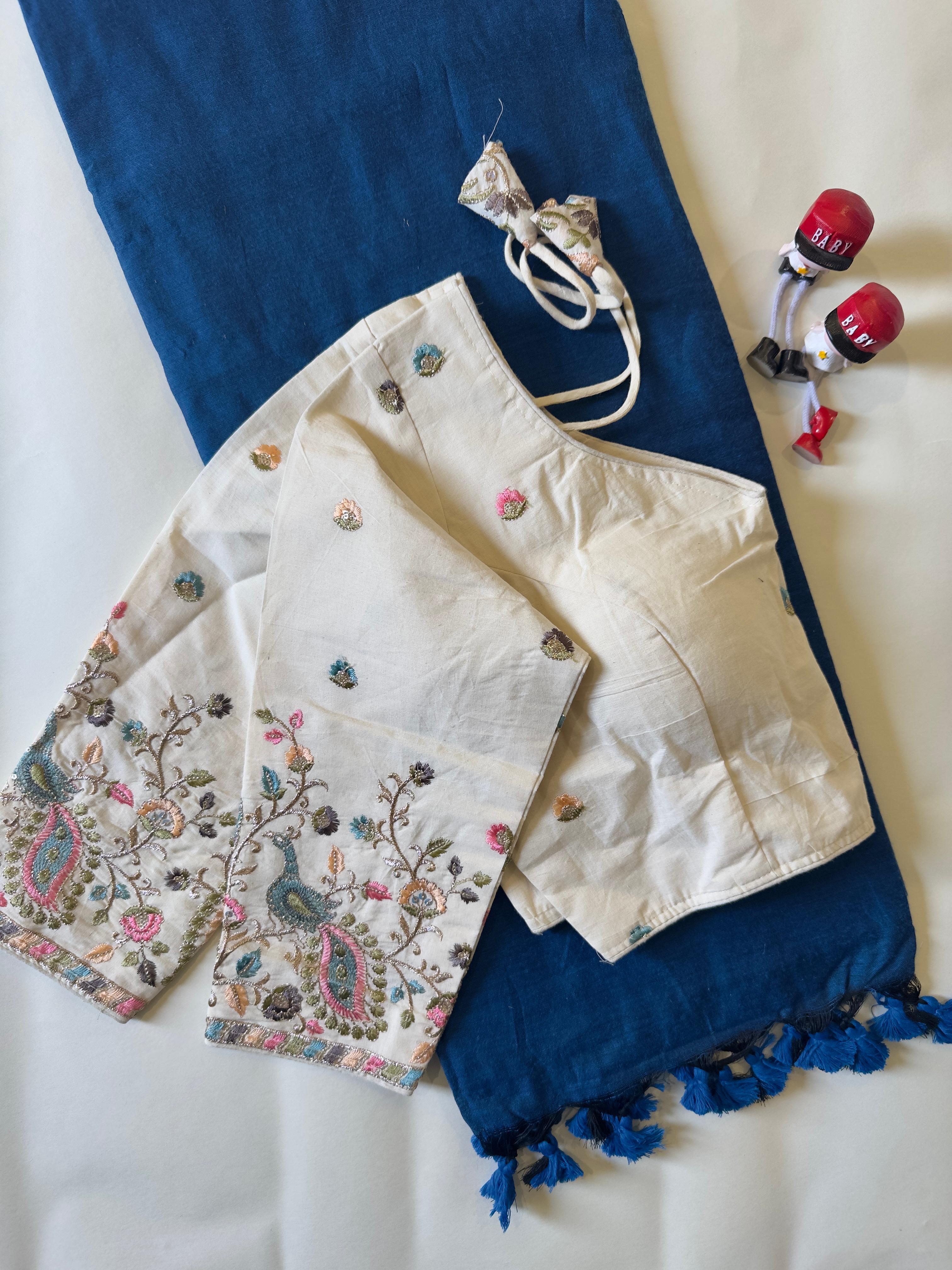 Khadi Cotton With Heavy Multi Fabric Saree