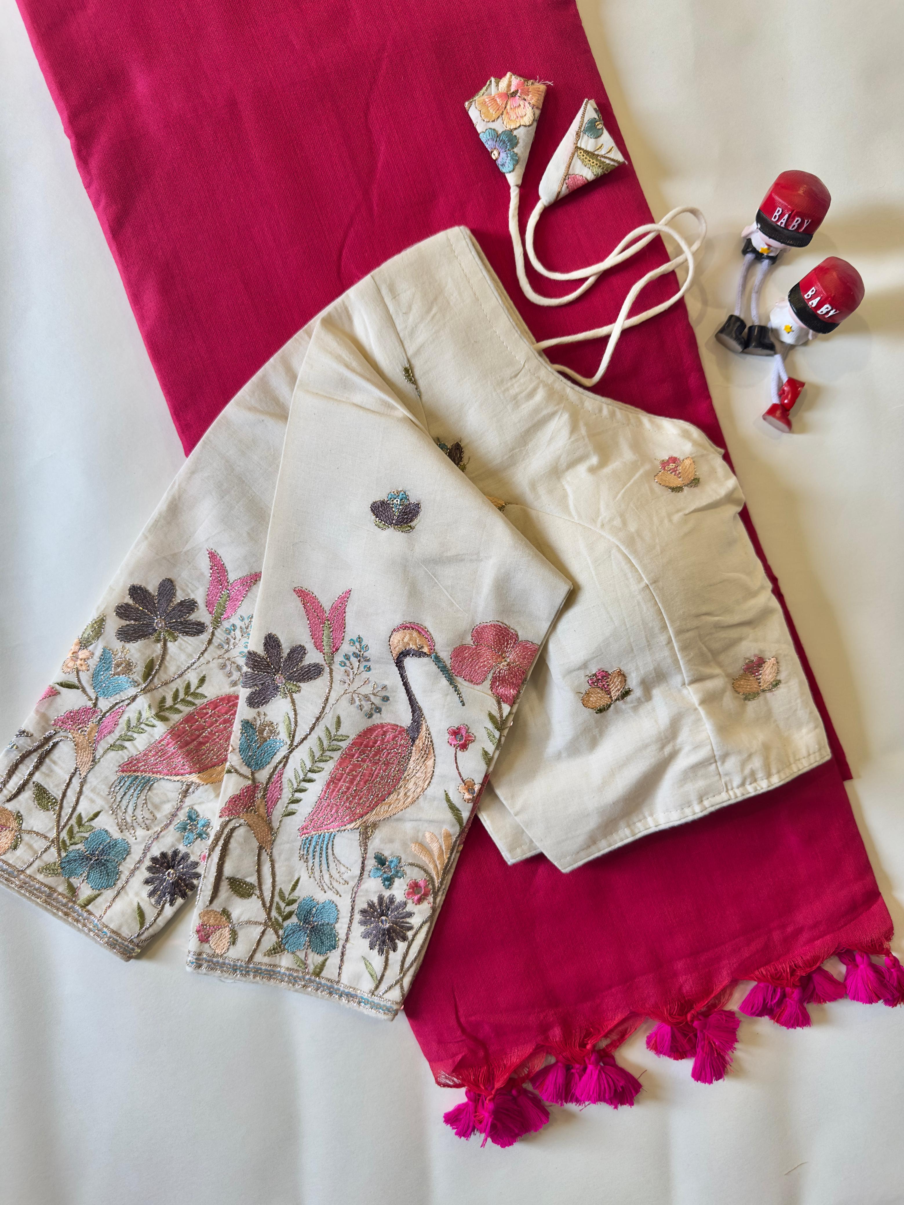 Khadi Cotton With Heavy Multi Fabric Saree