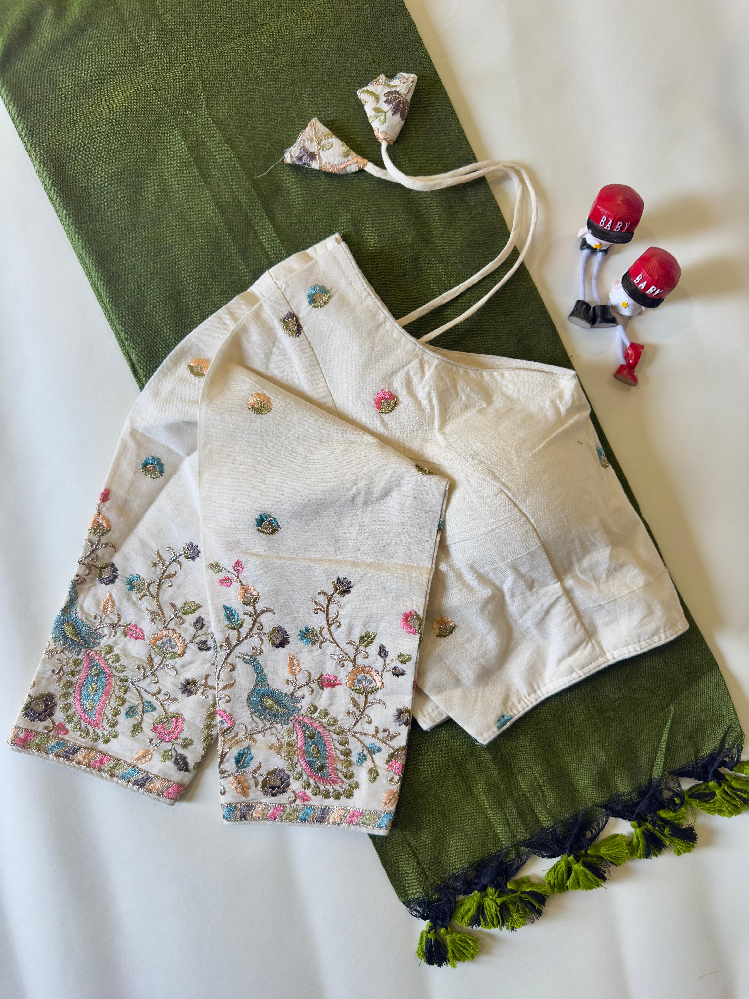 Khadi Cotton With Heavy Multi Fabric Saree