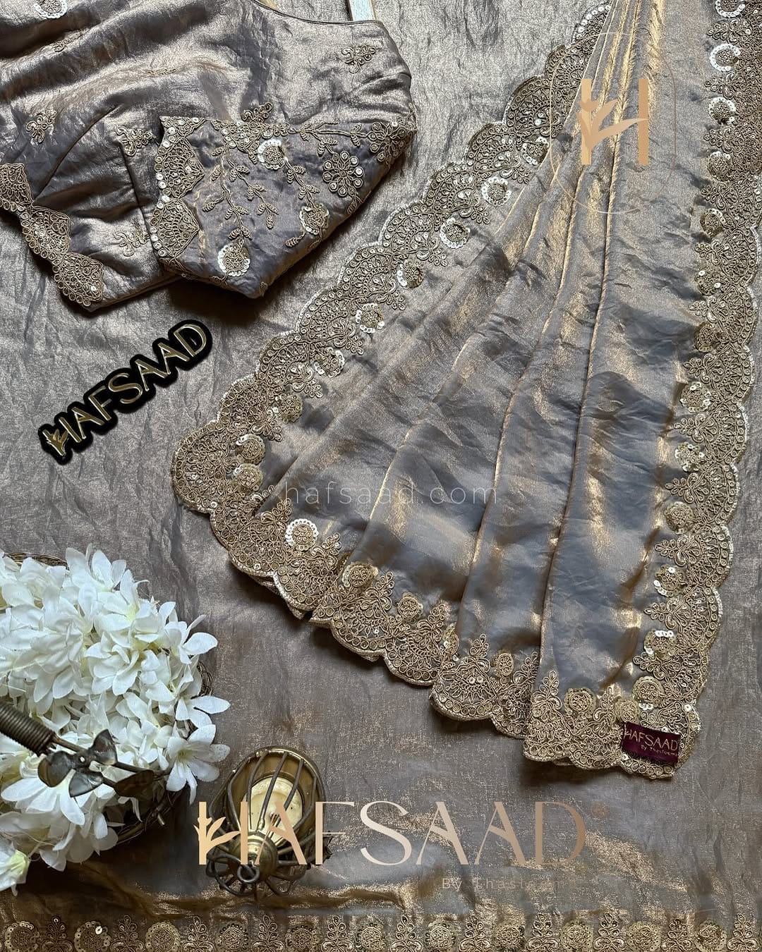Rich Wear Space Silk With Coding Embroidery Work Saree