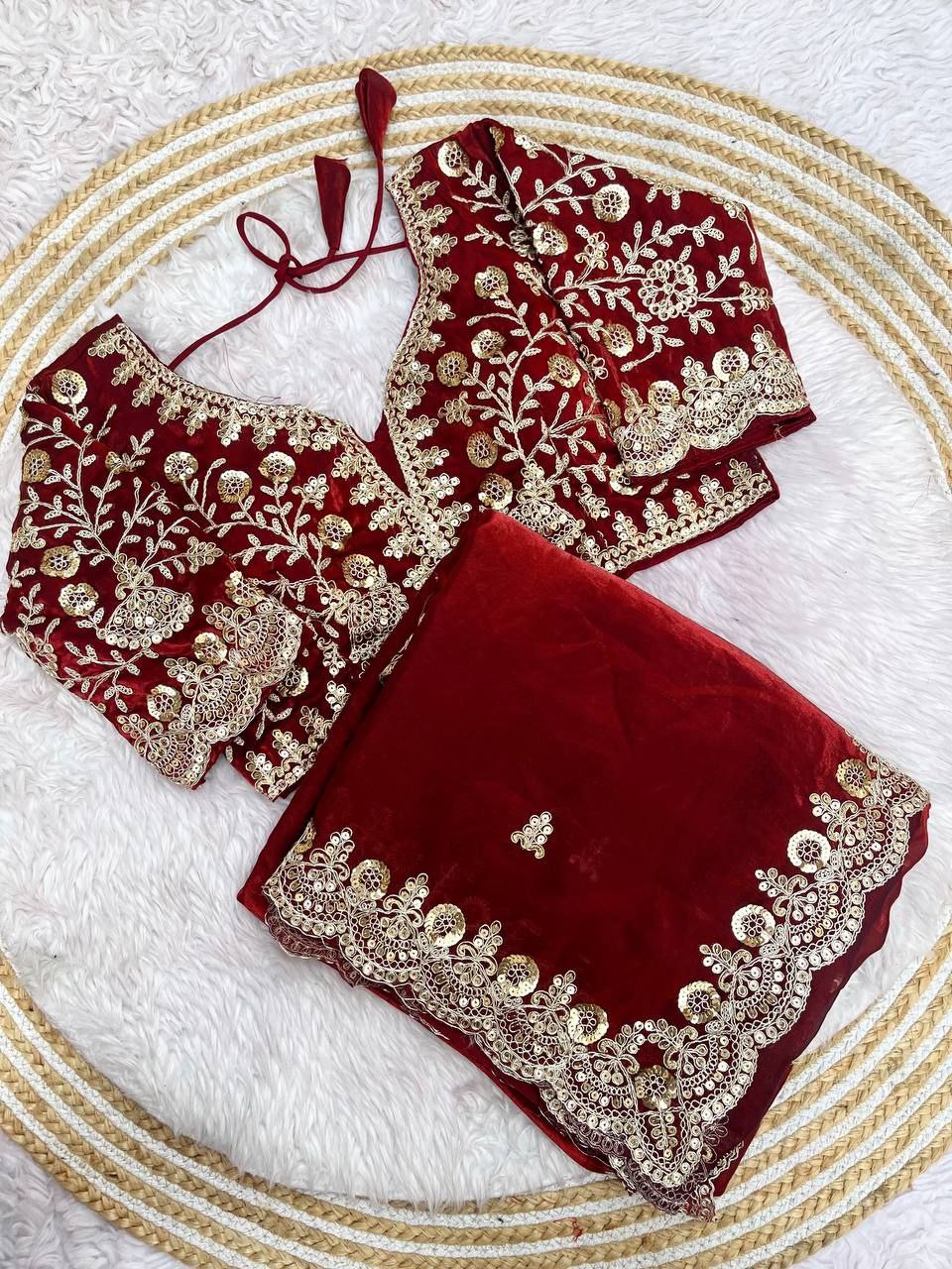 Fendy Satin Silk Fabric in Saree