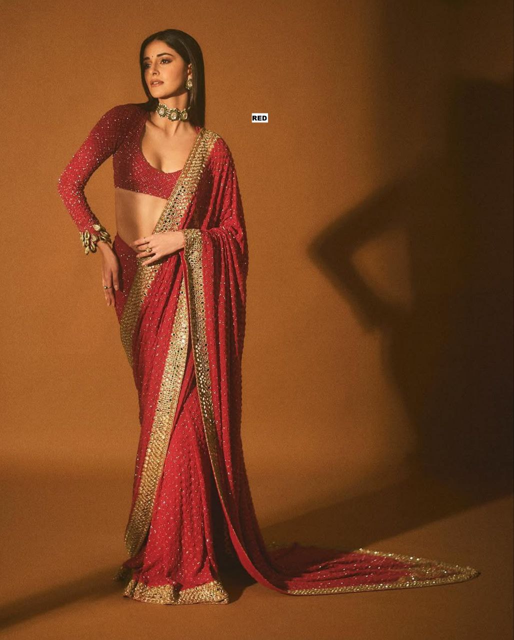 Heavy quality Faux Georgette Fabric in Saree