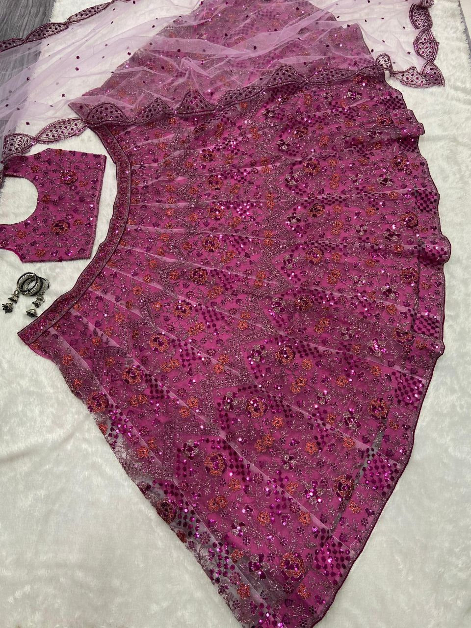 Premium Butterfly Heavy Thread Lehenga