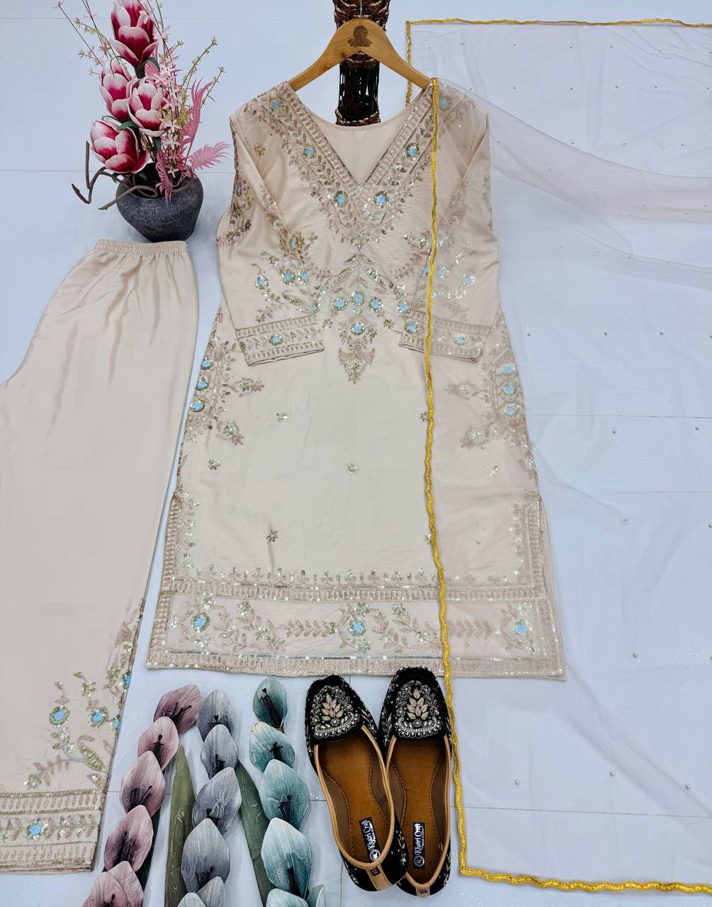 Heavy Natural Silk In Top