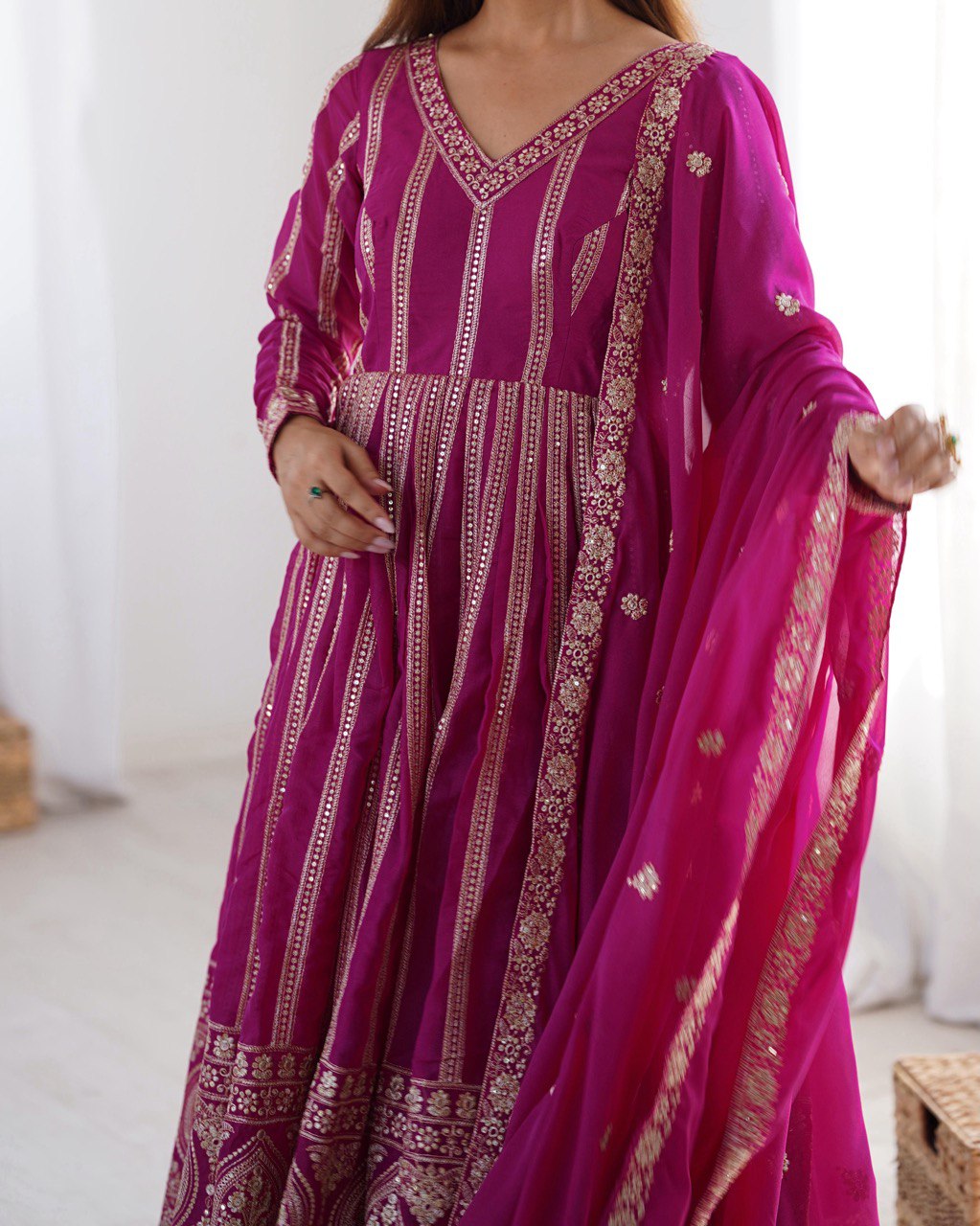 WOMEN'S WEAR SUMMER WEDDING SPECIAL SEQUENCE WORK GOWN