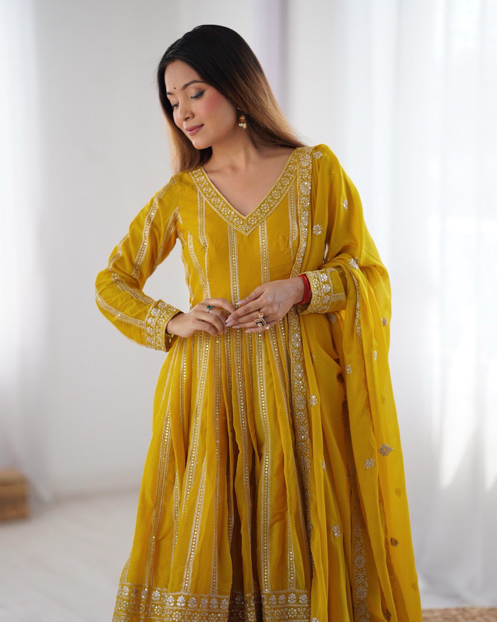 WOMEN'S WEAR SUMMER WEDDING SPECIAL SEQUENCE WORK GOWN