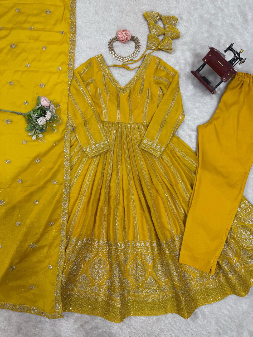 WOMEN'S WEAR SUMMER WEDDING SPECIAL SEQUENCE WORK GOWN