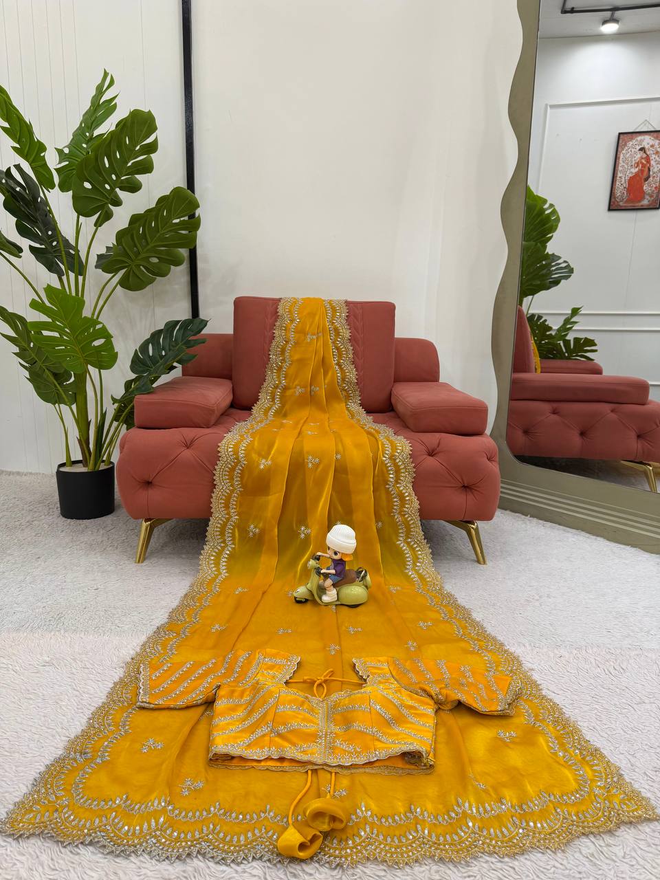 Jimmy Chu Thread With Sequence Work Saree
