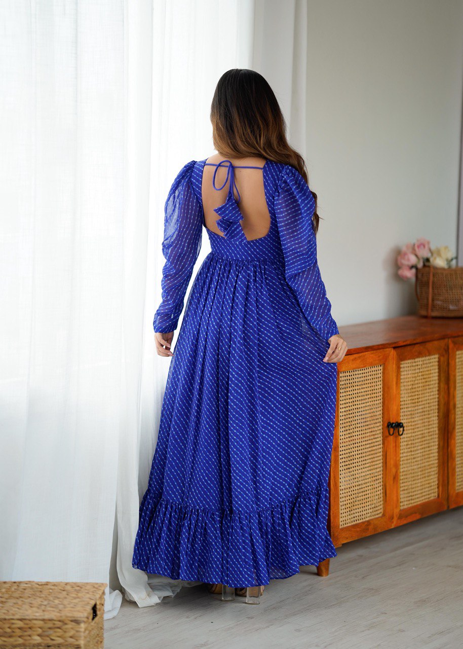 Beautifull Georgette Fabric Digitial Print Work Gown