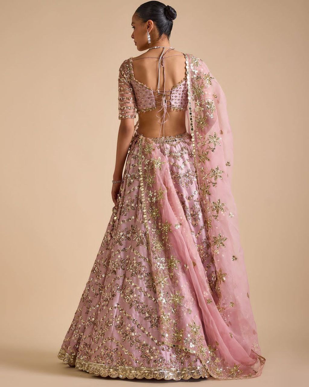 Premium and Multi Thread And Heavy Sequins Work Lehenga