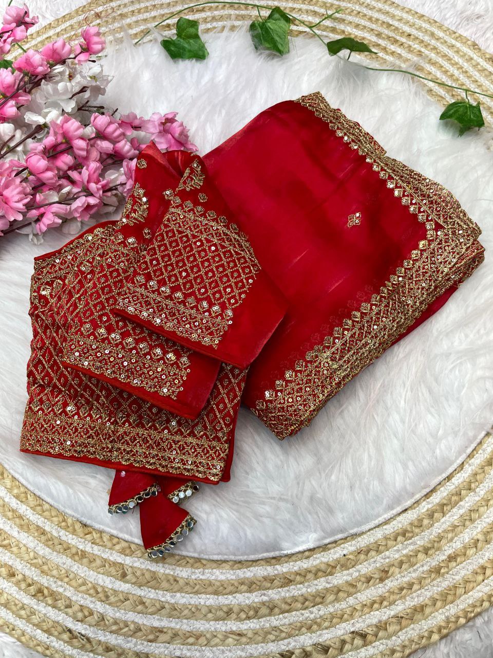 Pure Zimmy Choo Sati And Zari Work Saree