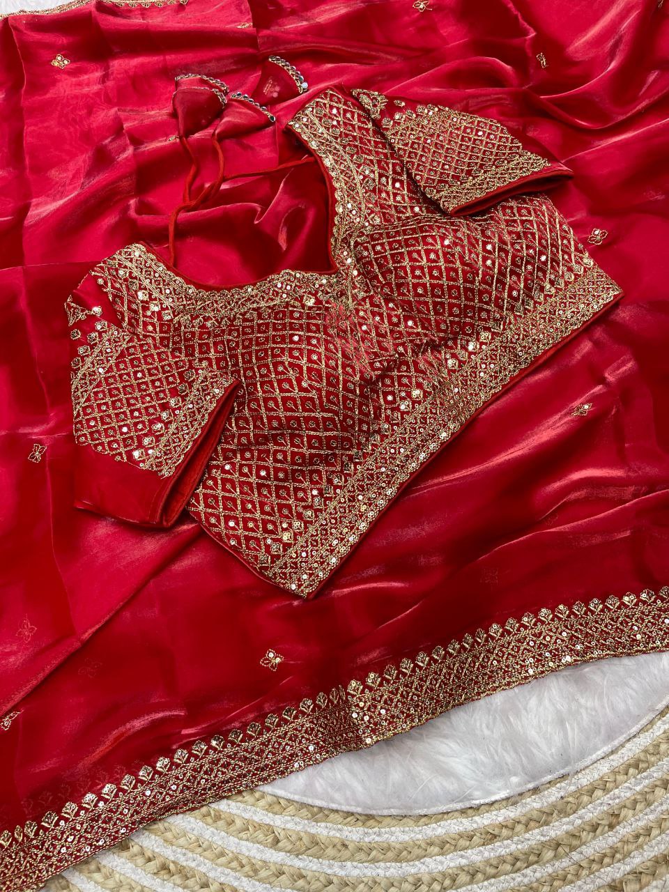 Pure Zimmy Choo Sati And Zari Work Saree